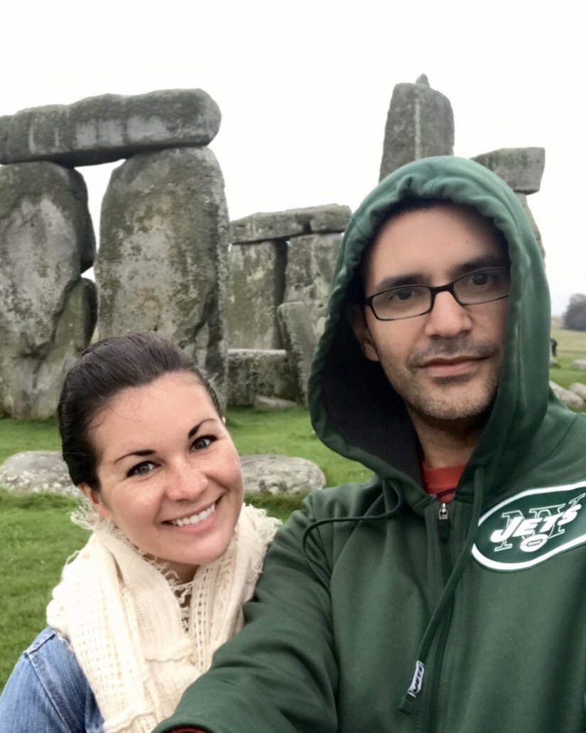 Salena and Jake at Stonehenge