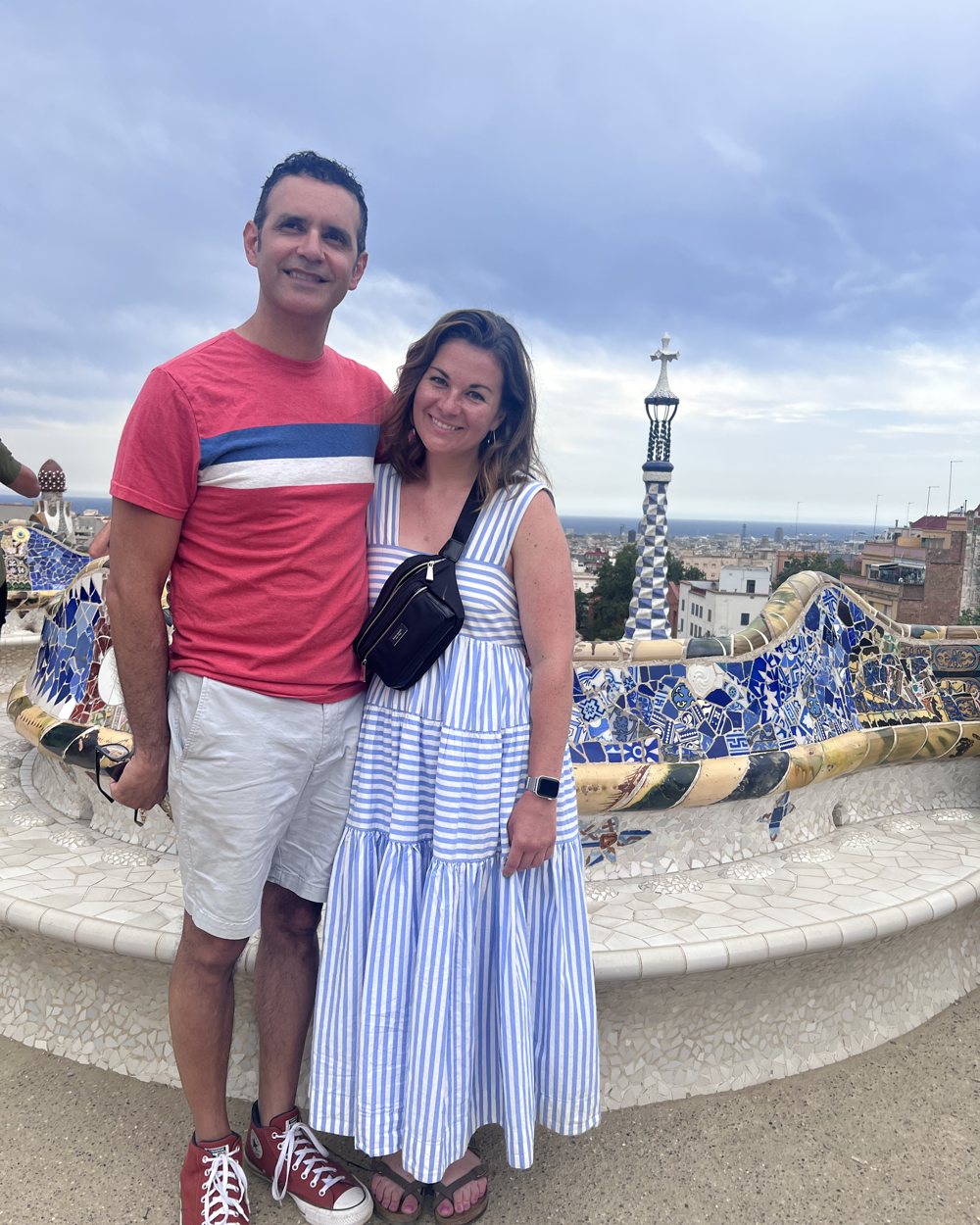 Jake and Salena at Park G&uuml;ell in Barcelona